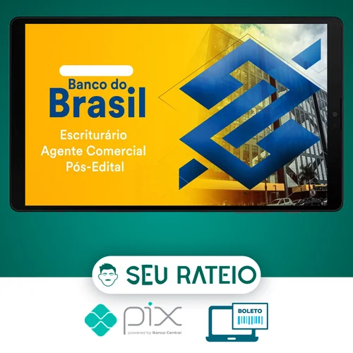 Pacote - Banco do Brasil (Escriturário - Agente Comercial) Pacote Completo - 2023 - Estratégia Concursos