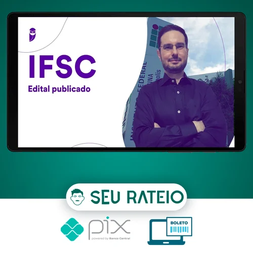 Pacote - IFSC (Professor - Matemática)  Pacote - 2023 (Pós-Edital) - Estratégia Concursos