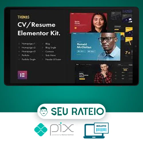 CVPortfolio Elementor Template Kit - Thomas