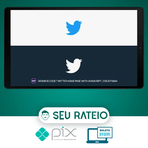 Design and Code Twitter Home Page with JavaScript, CSS & Figma - Hossein Boroji [INGLÊS]