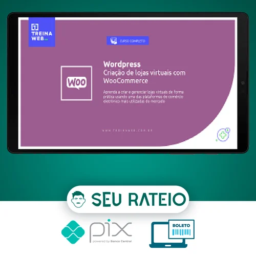 Wordpress Criação de Lojas Virtuais com Woocommerce 2021 - Treinaweb