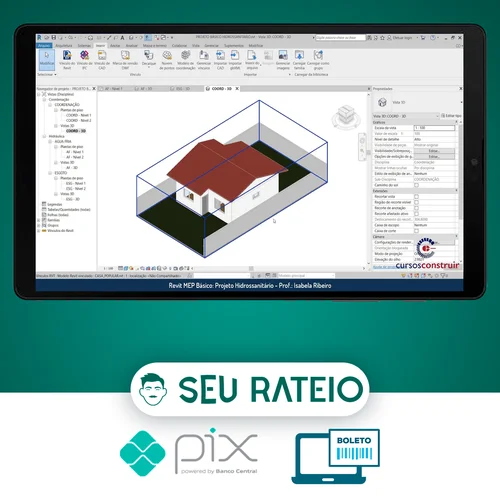 Revit Mep Básico: Projeto Hidrossanitário de Residência Popular - Isabela Ribeiro