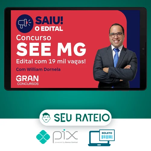 SEE MG: Professor de Educação Básica, Matemática (Pós-edital) - Gran Cursos Online